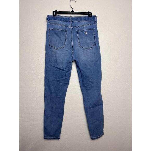 Guess Jeans Women's Skinny Denim Jeans Trousers with Tie Belt Size 30 - Picture 5 of 10